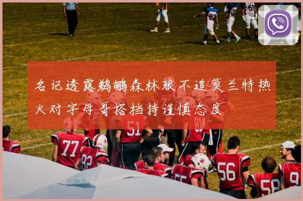 名记透露鹈鹕森林狼不追莫兰特热火对字母哥搭档持谨慎态度